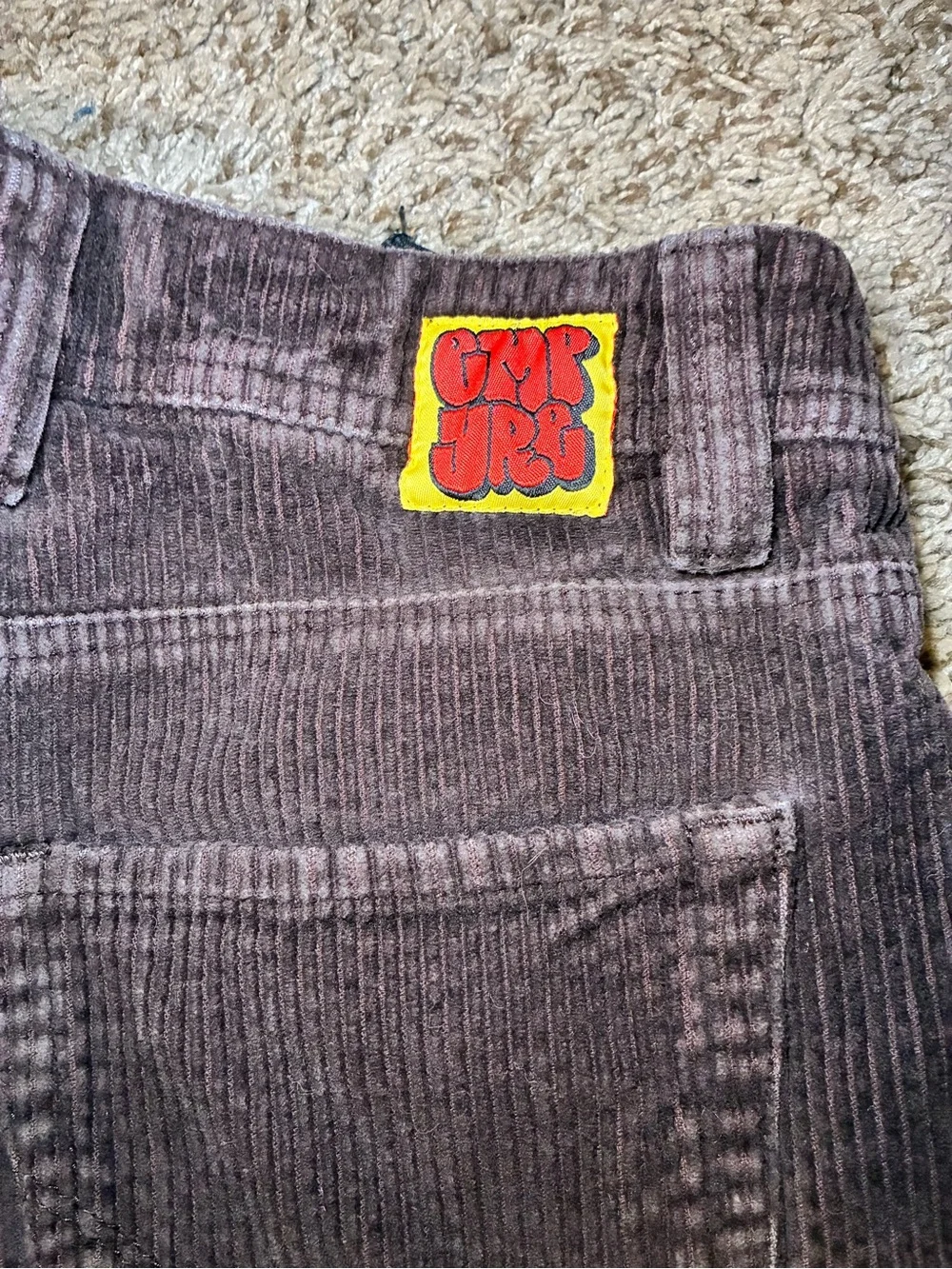 Men's Brown Corduroy Pants - Classic Straight Fit